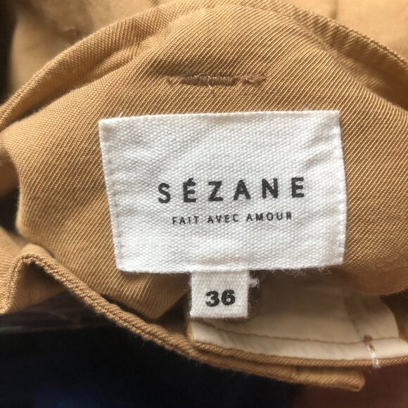 Sezane Zoe Shorts in Beige size 36 - Picture 5 of 5